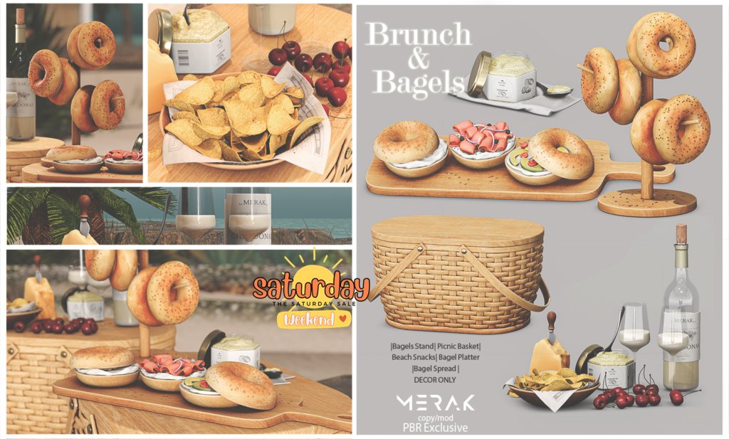 Brunch &amp; Bagels Decor Set	&lt;a href=&quot;http://maps.secondlife.com/secondlife/Missing%20Mile/217/248/18&quot;&gt;Teleport&lt;/a&gt;