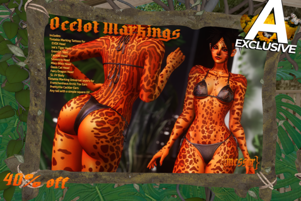 Ocelot Markings - BOM, L$300