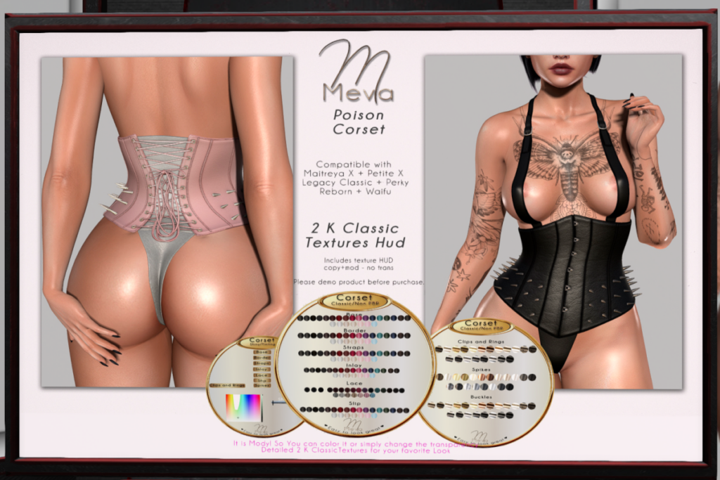 Poison Corset - Legacy/MaitreyaX/Reborn/+mods, L$640