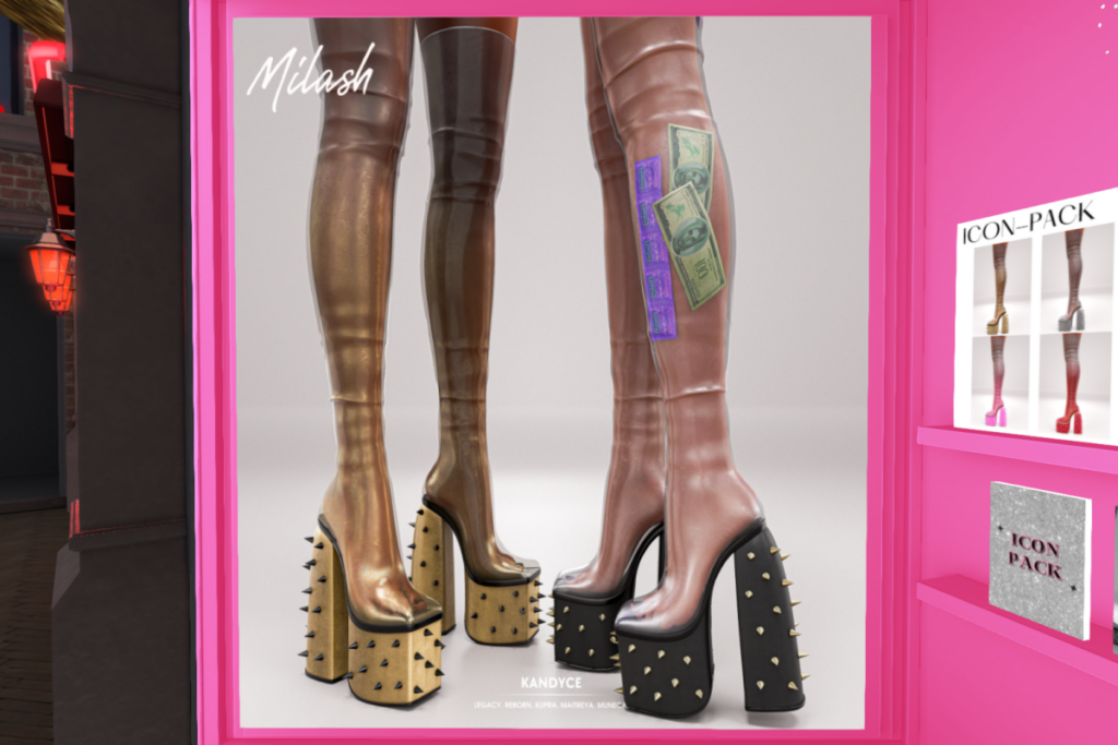 Kandyce Boots - Inithium/Legacy/Maitreya/Muneca/Reborn, L$669