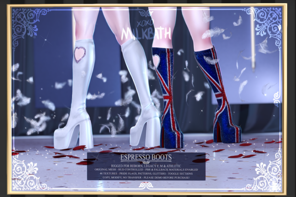 Espresso Boots - Legacy M+F/Reborn/+mods, L$499