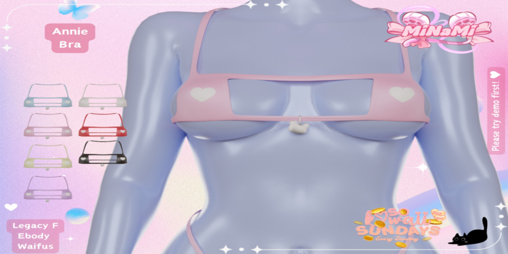 Annie Bra - Legacy/Reborn/+mods	&lt;a href=&quot;http://maps.secondlife.com/secondlife/Amia/96/66/450&quot;&gt;Teleport&lt;/a&gt;