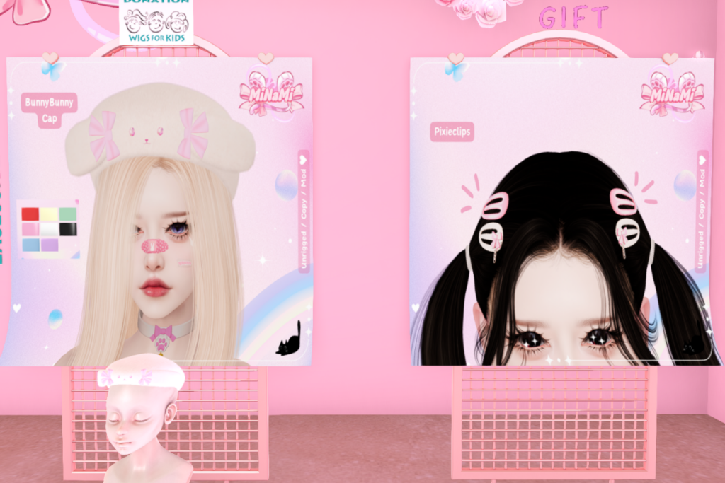 Bunny Bunny Cap, L$249 | Pixiclip, Free Gift