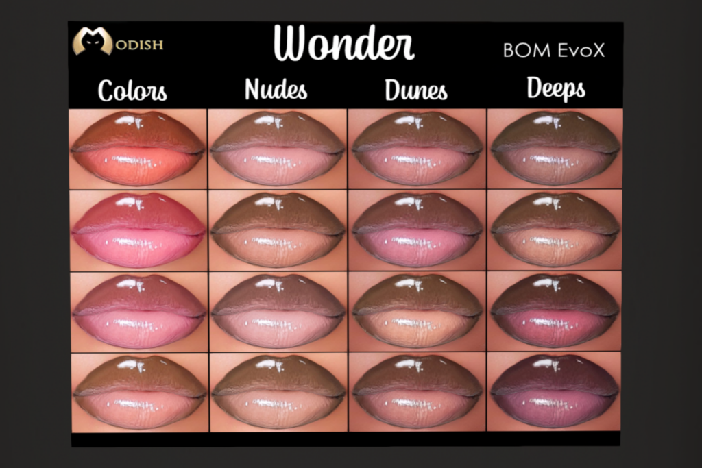 Wonder Lipstick - EvoX, L$110 each