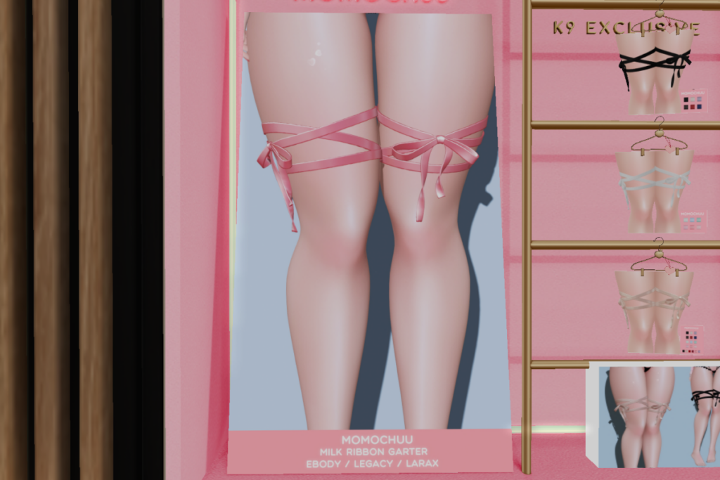 Milk Ribbon Garter - Legacy/MaitreyaX/Reborn, L$239 each
