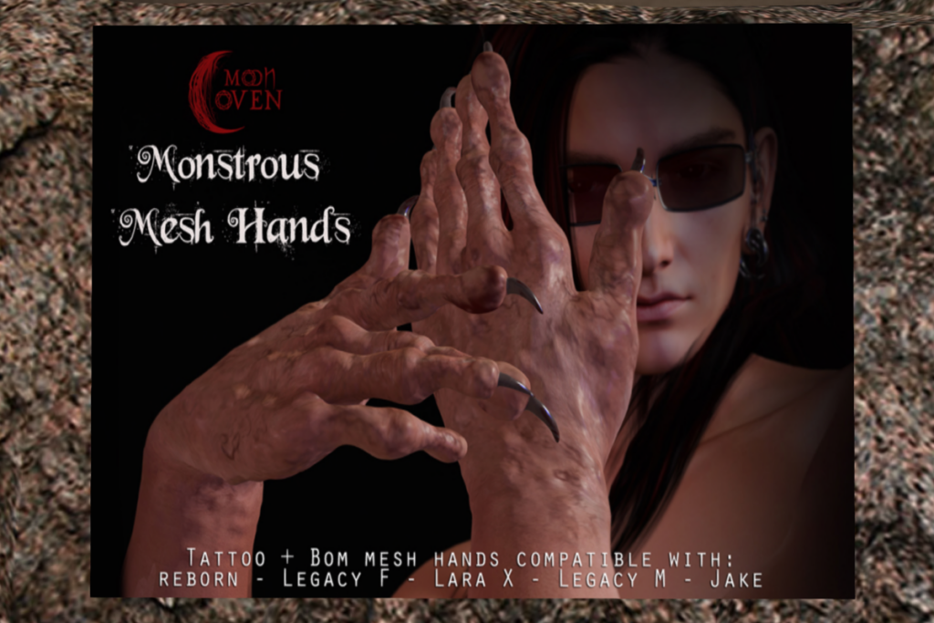 Monstrous Mesh Hands - Jake/Legacy M+F/MaitreyaX/Reborn, L$340