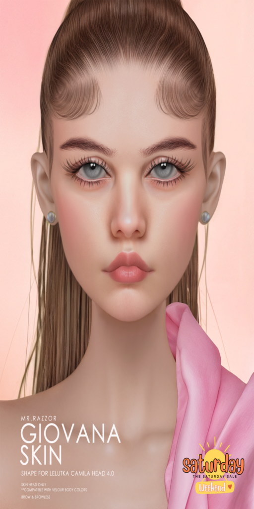 Giovana Skin - EvoX	&lt;a href=&quot;http://maps.secondlife.com/secondlife/StoryBrook/154/52/1303&quot;&gt;Teleport&lt;/a&gt;