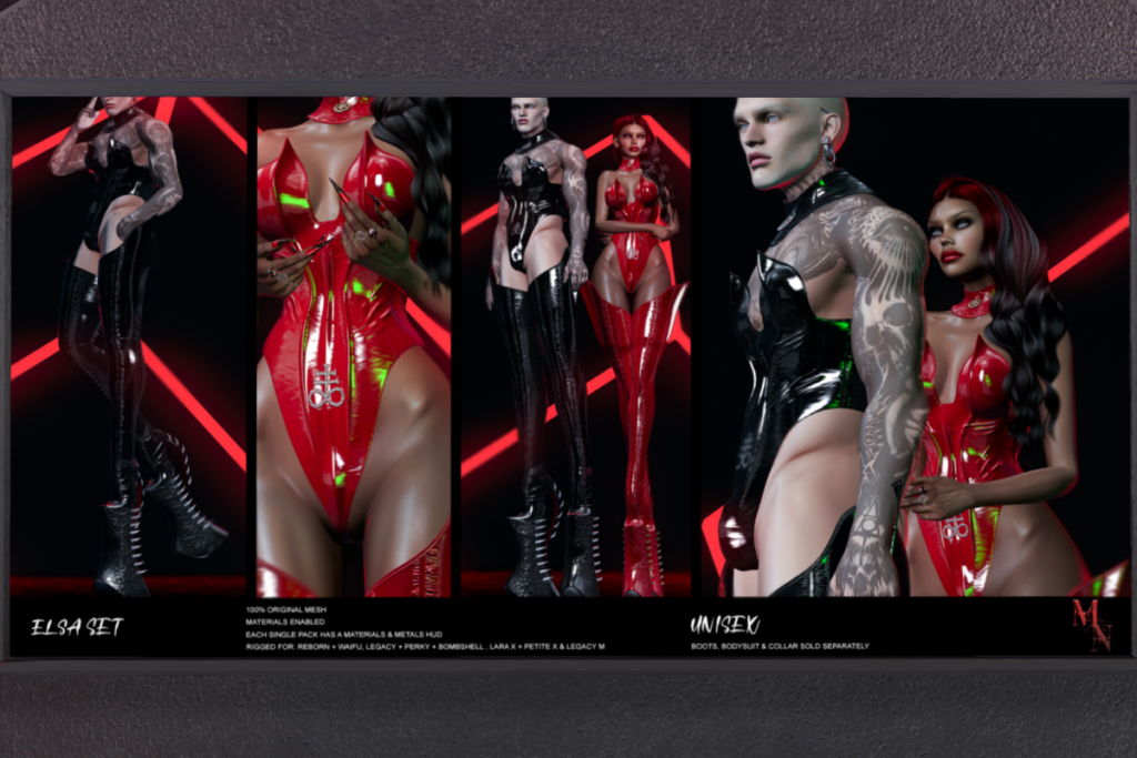 Elsa Set - Legacy M+F/MaitreyaX/Reborn/+mods, L$210-L$420 each/L$1350-L$2250 FP