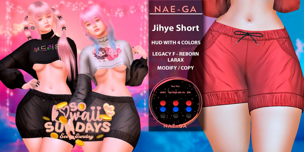Jihye Shorts - Legacy/MaitreyaX/Reborn	&lt;a href=&quot;http://maps.secondlife.com/secondlife/Yorbuss/241/42/2703&quot;&gt;Teleport&lt;/a&gt;