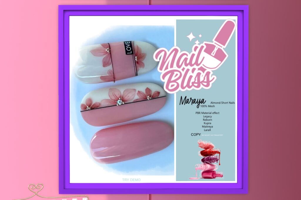 Maraya Mesh Nails - Inithium/Legacy/Maitreya/Reborn/+mods, L$280