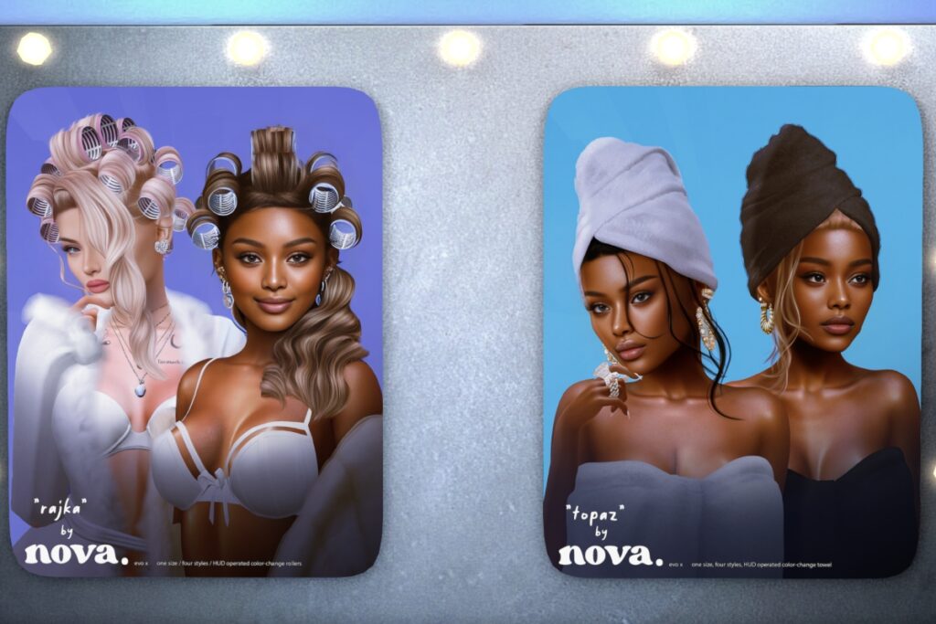Rajka Hairstyle &amp; Topaz Hairstyle - EvoX, L$100-L$350 each/L$900 each FP