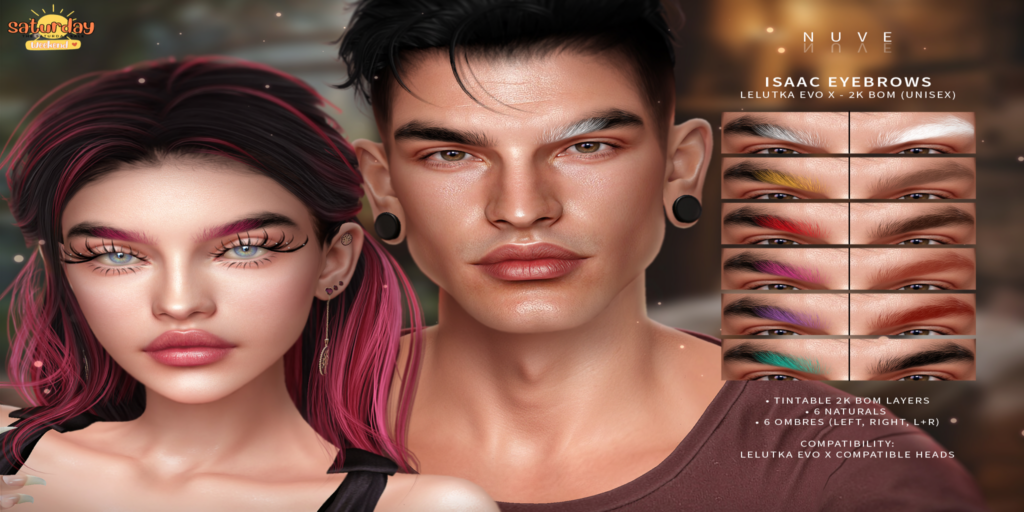 Isaac Eyebrows - EvoX	&lt;a href=&quot;http://maps.secondlife.com/secondlife/RAWR/131/69/21&quot;&gt;Teleport&lt;/a&gt;
