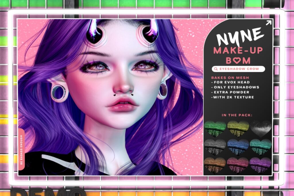 Crow Eyeshadow - EvoX, L$249 FP