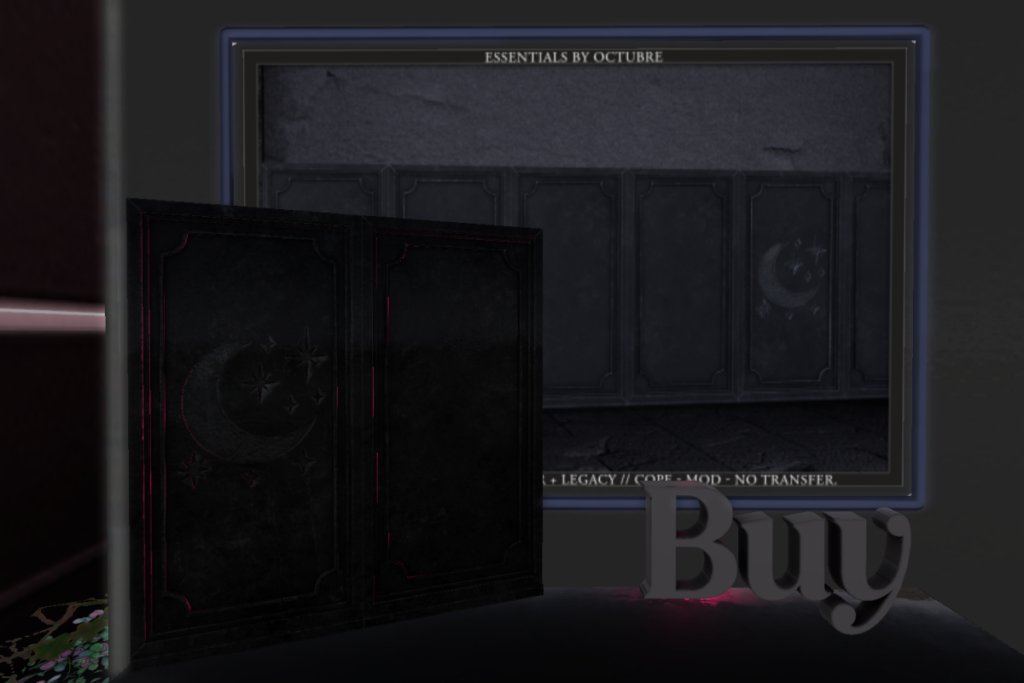 Wall Panel - Empty - Black	&lt;a href=&quot;http://maps.secondlife.com/secondlife/Mellor/95/70/26&quot;&gt;TELEPORT&lt;/a&gt;