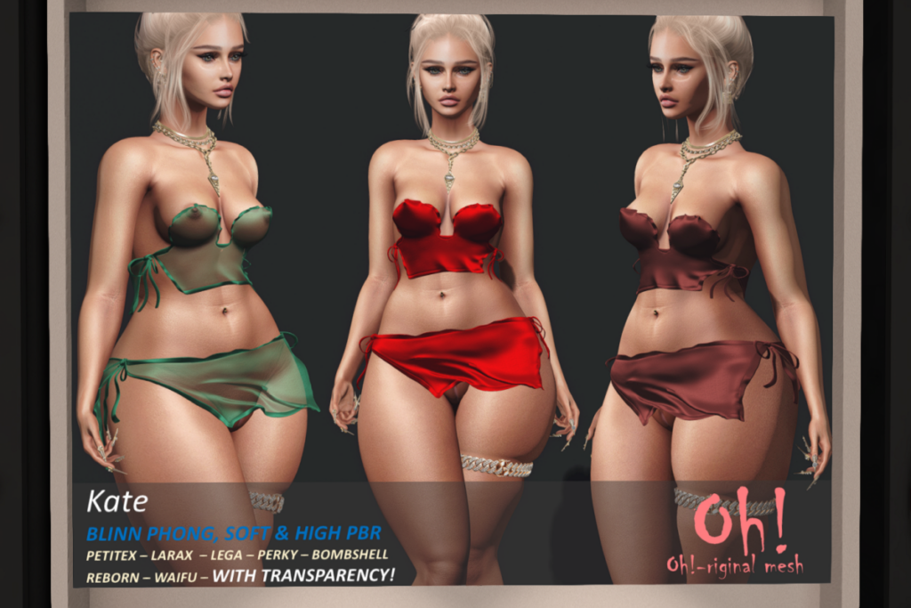 Kate Set - Legacy/MaitreyaX/Reborn/+mods, L$699 each/L$1999 FP