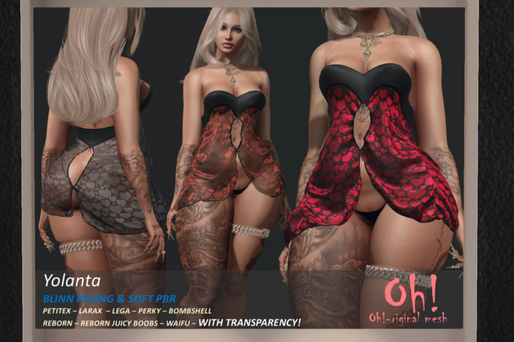 Yolanta Dress - Legacy/MaitreyaX/Reborn/+mods, L$699 each/L$1999 FP