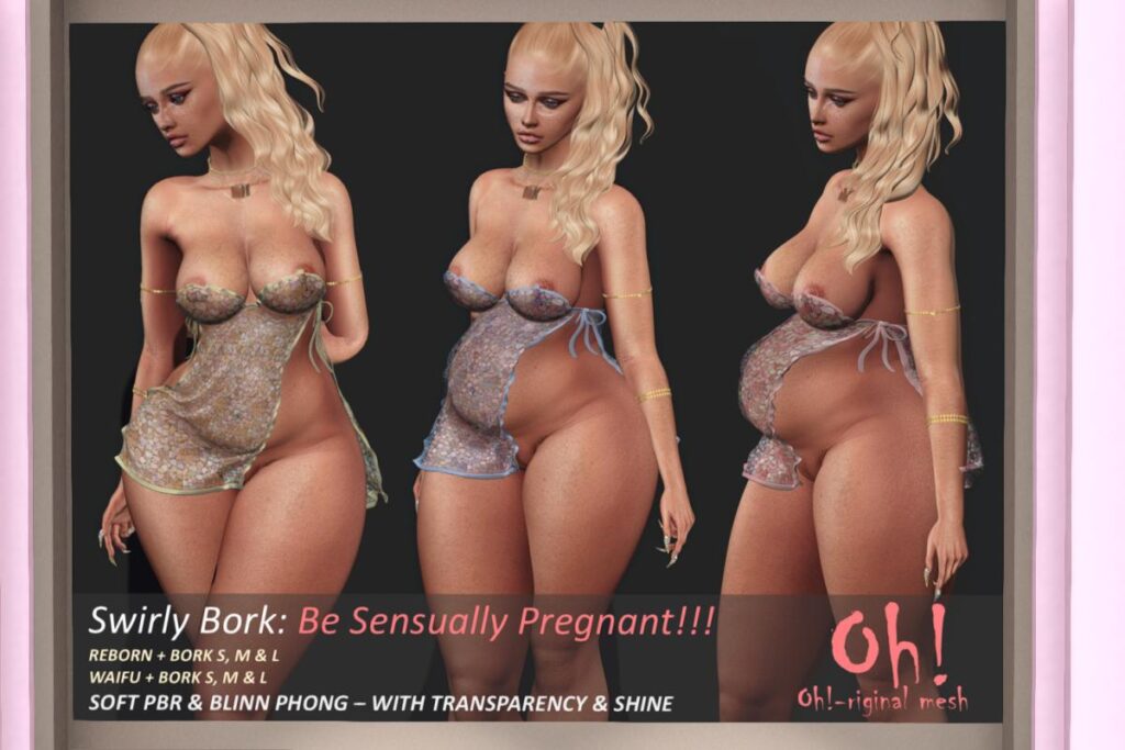 Be Sensually Pregnant - Reborn/+mods, L$699 each/L$999 FP