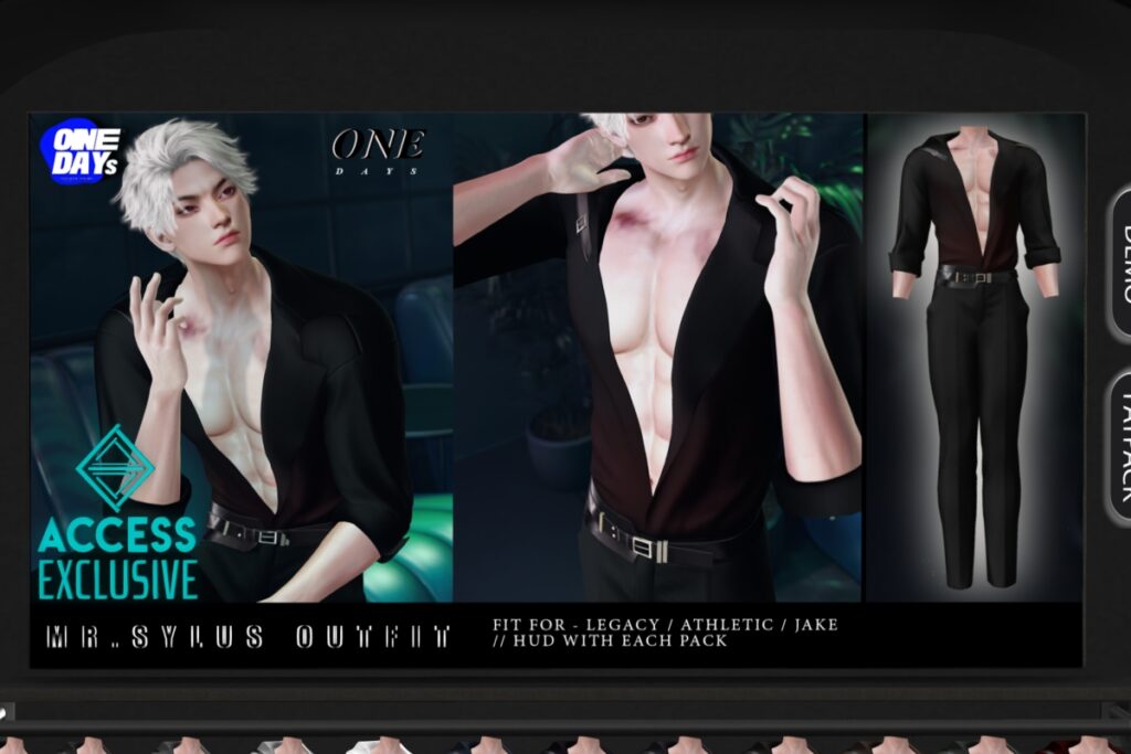 Mr. Sylus Outfit - Jake/Legacy/+mods, L$350 each/L$1500 FP