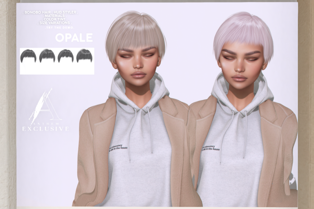 Bonobo Hair, L$350 each/L$590 FP