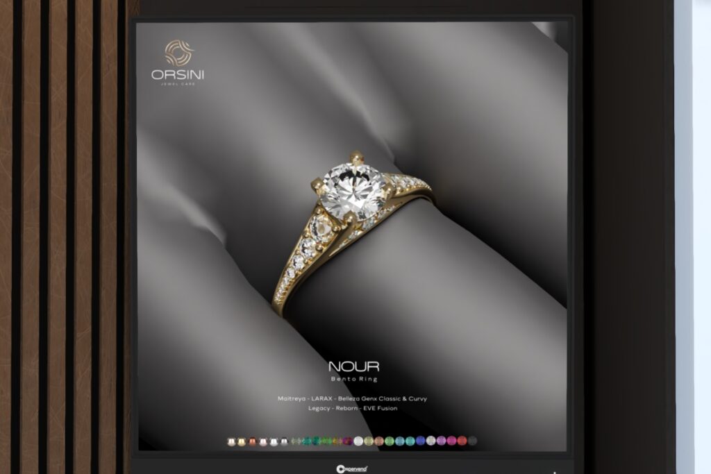 Nour Ring - Eve/GenX/Legacy/Maitreya/Reborn/+mods, L$399