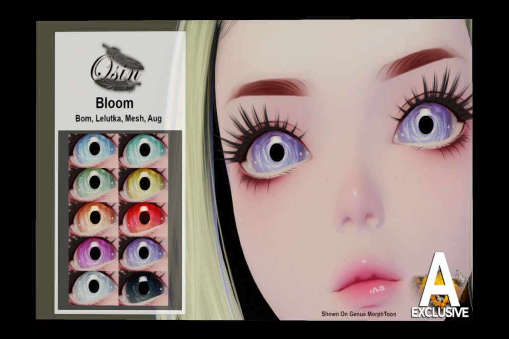 Bloom Eyes - BOM/August/EvoX/Mesh, L$200