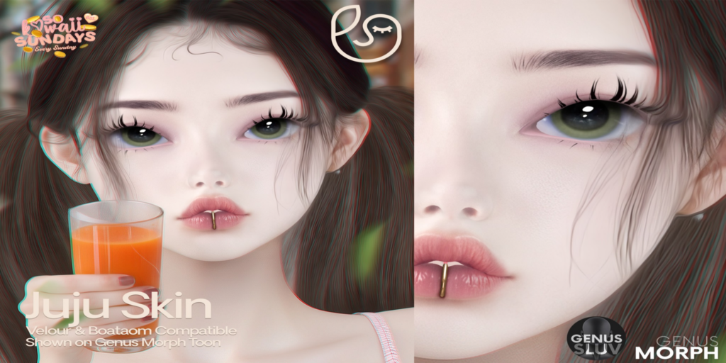 Juju Skin - Genus MorphToon	&lt;a href=&quot;http://maps.secondlife.com/secondlife/Nibleheim/199/39/22&quot;&gt;Teleport&lt;/a&gt;