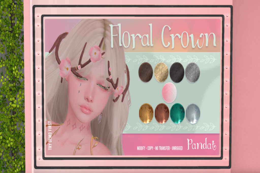 Floral Crown, L$399 FP