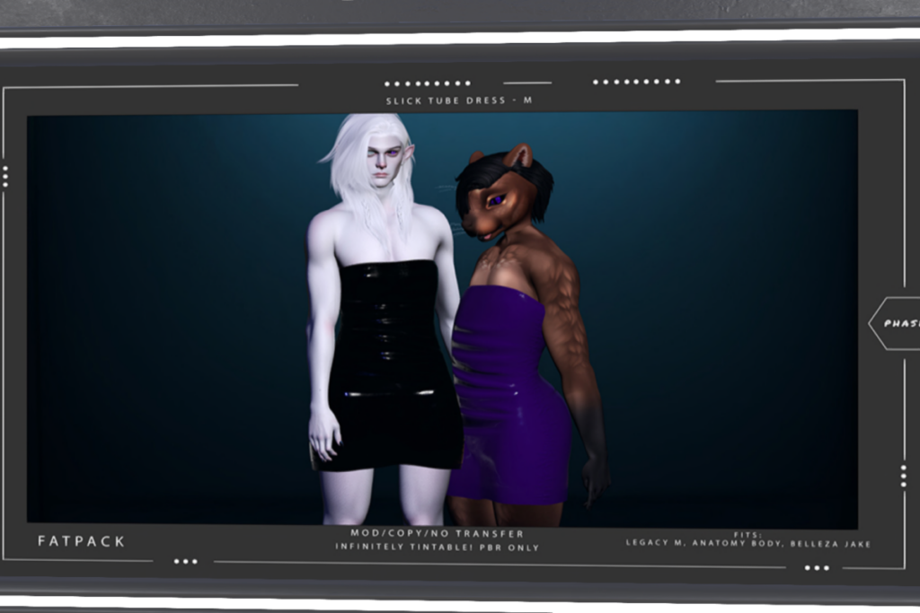 Slick Tube Dress Males - Anatomy/Jake/Legacy, L$400