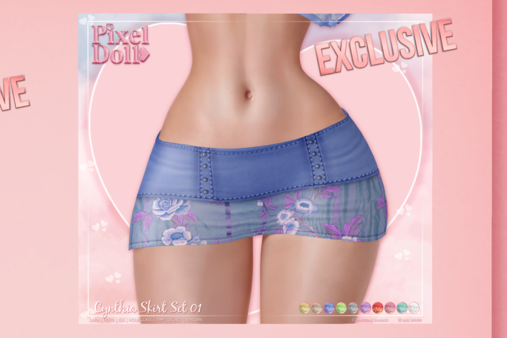 Cynthia Skirt - BellezaOG/Legacy/Maitreya/Reborn/TMP, L$199 FP