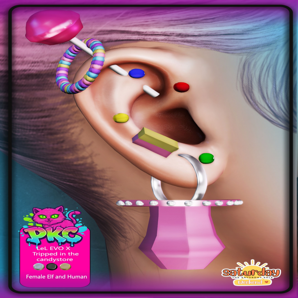 Tripped In The Candystore Earrings - EvoX F Human	&lt;a href=&quot;http://maps.secondlife.com/secondlife/Forbidden%20Paradise/212/209/22&quot;&gt;Teleport&lt;/a&gt;