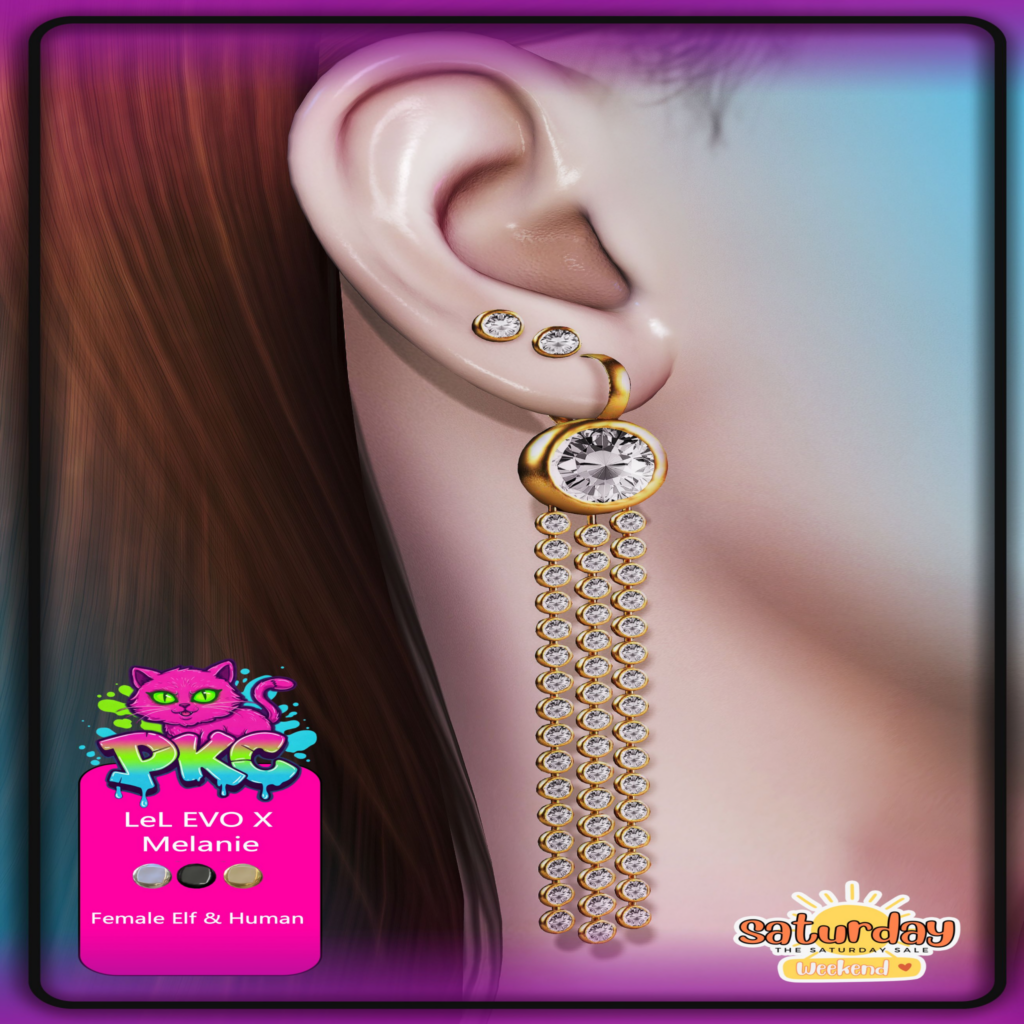 Melanie Earrings - EvoX F Human+Elf	&lt;a href=&quot;http://maps.secondlife.com/secondlife/Forbidden%20Paradise/212/209/22&quot;&gt;Teleport&lt;/a&gt;
