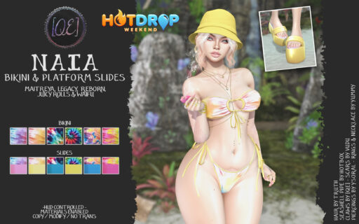Naia Bikini Set Tie Dye - Legacy/Maitreya/Reborn/+mods