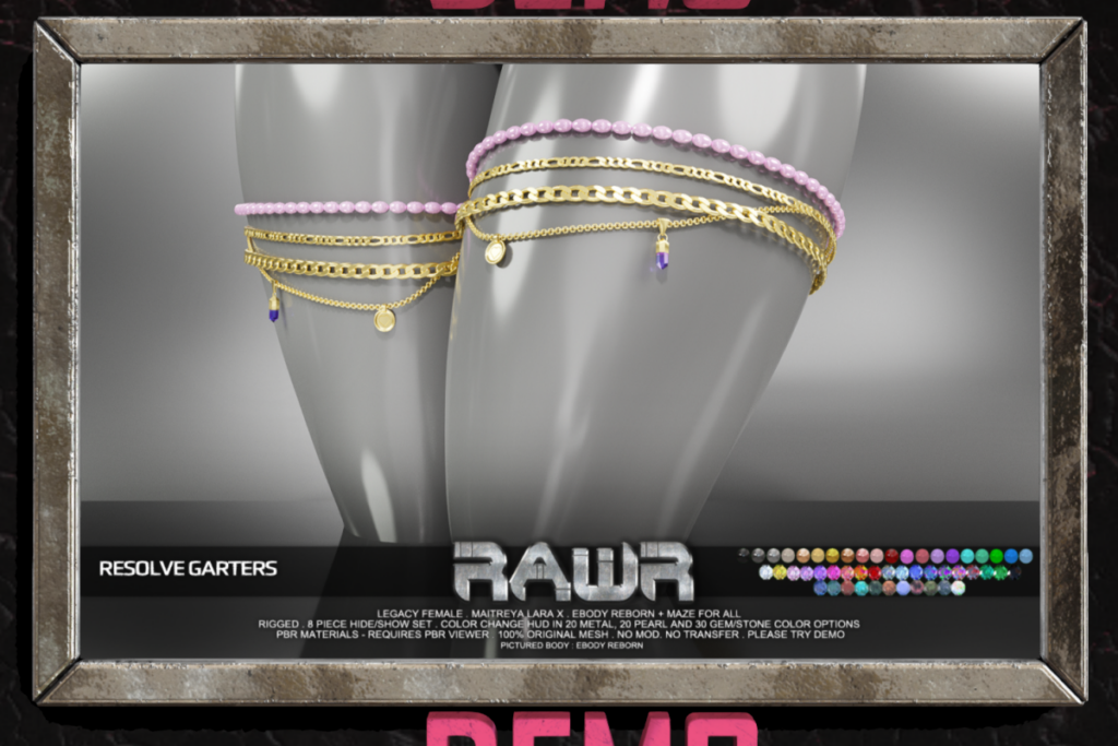 Resolve Garters - Legacy/MaitreyaX/Reborn/+mods, L$299