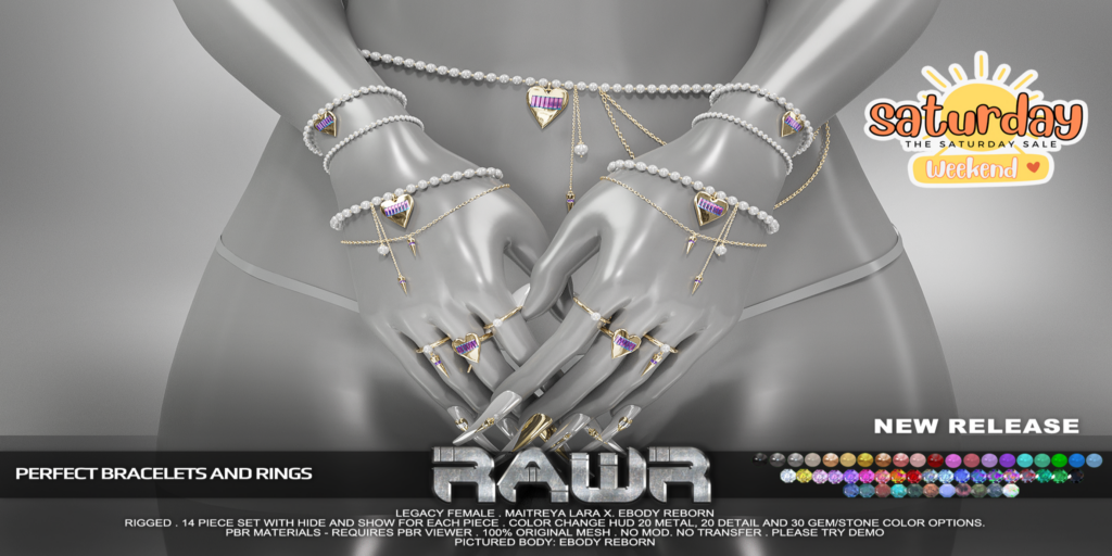 Perfect Bracelets and Rings - Legacy/MaitreyaX/Reborn	&lt;a href=&quot;http://maps.secondlife.com/secondlife/RAWR/62/141/21&quot;&gt;Teleport&lt;/a&gt;