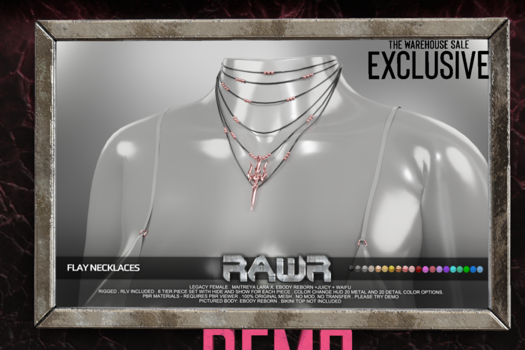 Flay Necklaces - Legacy/MaitreyaX/Reborn/+mods, L$299