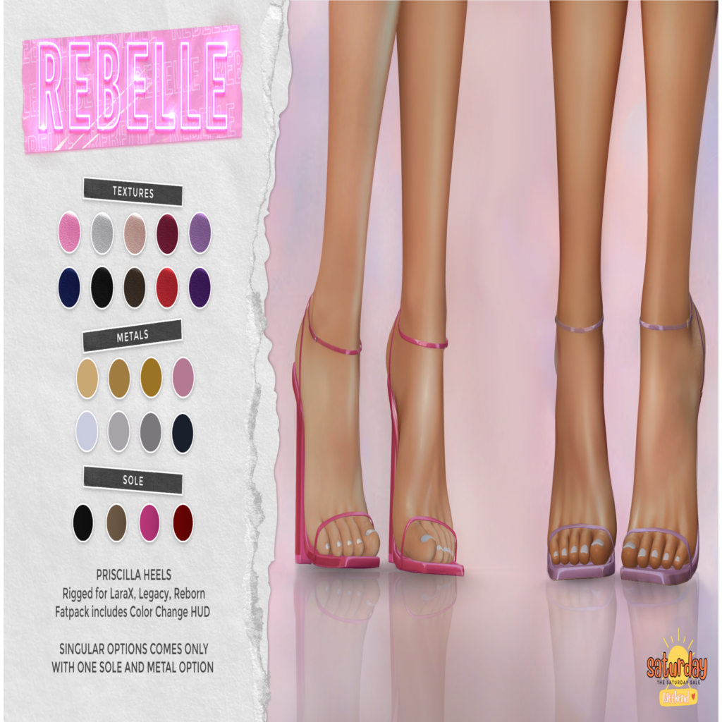 Priscilla Heels - Legacy/MaitreyaX/Reborn	&lt;a href=&quot;http://maps.secondlife.com/secondlife/The%20Northern%20Forests/179/116/902&quot;&gt;Teleport&lt;/a&gt;