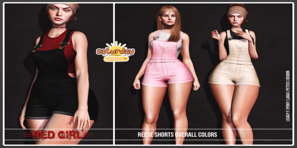 Reese Shorts Overalls - Legacy/MaitreyaX/Reborn/+mods	&lt;a href=&quot;http://maps.secondlife.com/secondlife/Midgard/195/62/22&quot;&gt;Teleport&lt;/a&gt;