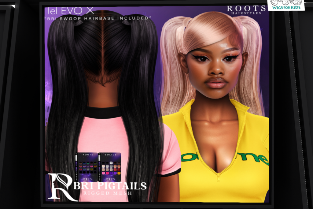 Bri Pigtails - EvoX, L$500-L$600 each/L$999 FP