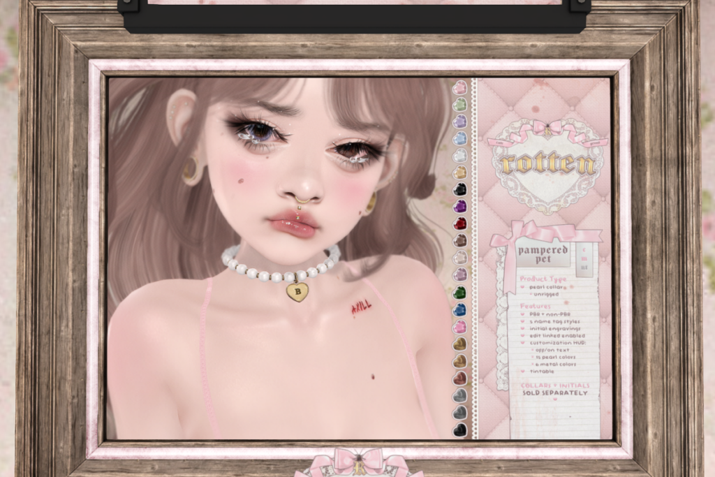 Pearl Collar, L$499 each/L$1499 FP