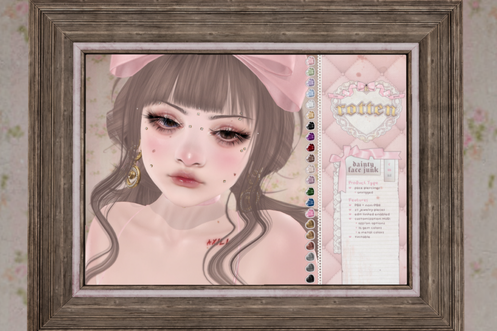 Dainty Face JUnk, L$340-L$399 each/L$599 FP