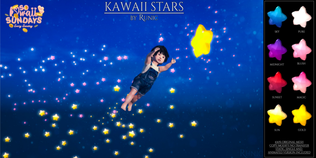 Kawaii Stars Decor	&lt;a href=&quot;http://maps.secondlife.com/secondlife/BREATHE/205/175/2003&quot;&gt;Teleport&lt;/a&gt;