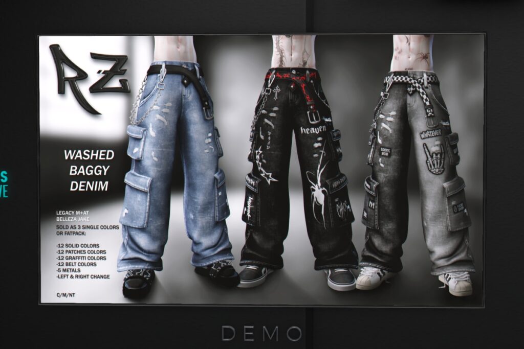 Washed Baggy Denim - Jake/Legacy, L$390 each/L$1800 FP