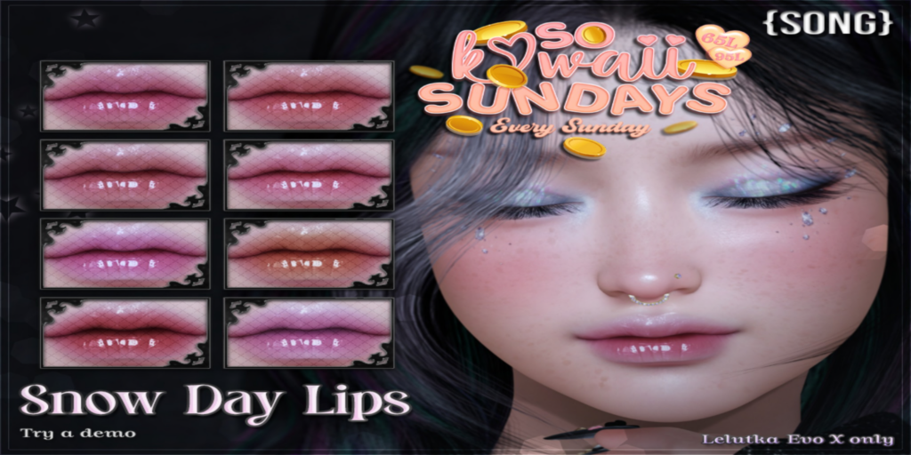 Snow Day Lips Lipstick - EvoX	&lt;a href=&quot;http://maps.secondlife.com/secondlife/Meringue/61/83/1064&quot;&gt;Teleport&lt;/a&gt;
