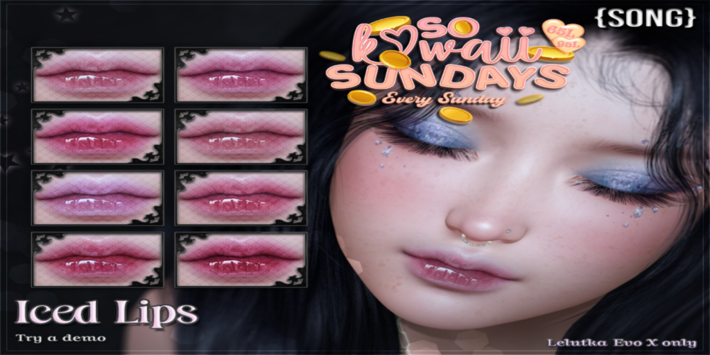 Iced Lips Lipstick - EvoX	&lt;a href=&quot;http://maps.secondlife.com/secondlife/Meringue/61/83/1064&quot;&gt;Teleport&lt;/a&gt;