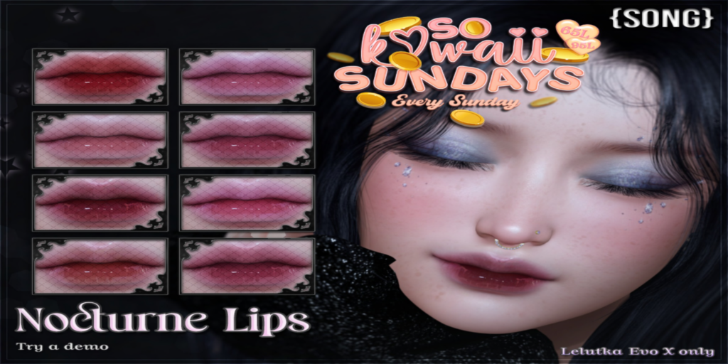 Nocturne Lips Lipstick - EvoX	&lt;a href=&quot;http://maps.secondlife.com/secondlife/Meringue/61/83/1064&quot;&gt;Teleport&lt;/a&gt;