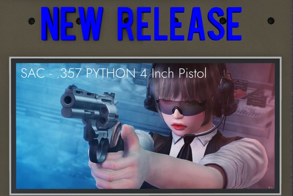 .357 Python 4 Inch Pistol, L$350 each/L$1200 FP