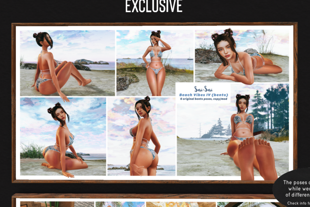 Beach Vibes Poses, L$199