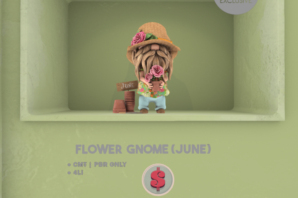 Flower Gnome - June, L$249