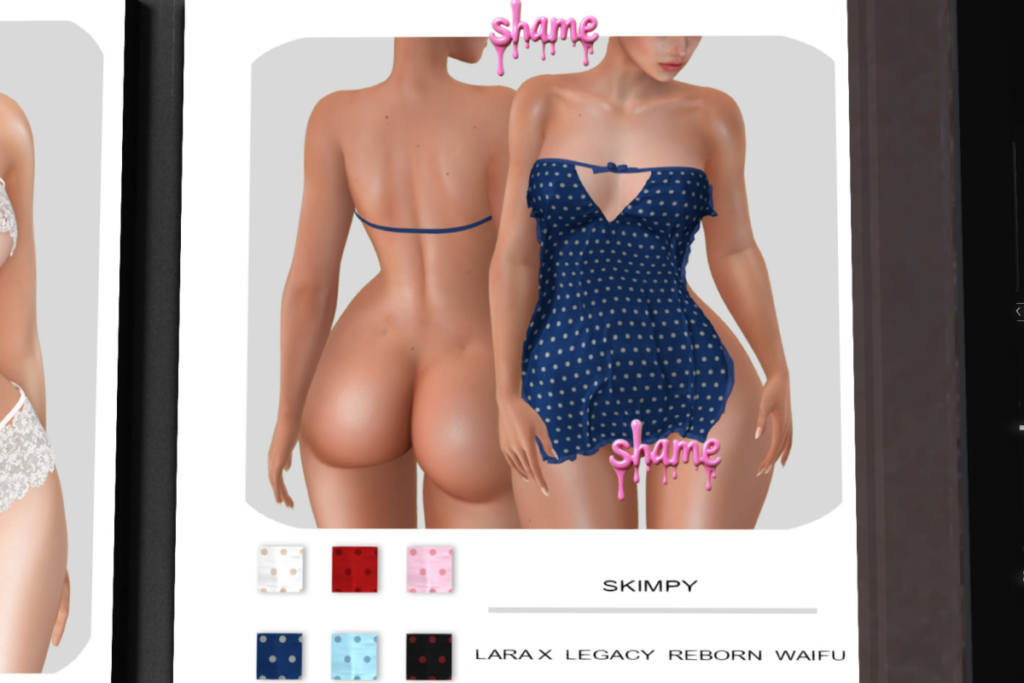 Skimpy Dress - Legacy/MaitreyaX/Reborn/+mods, L$249 each/L$999 FP