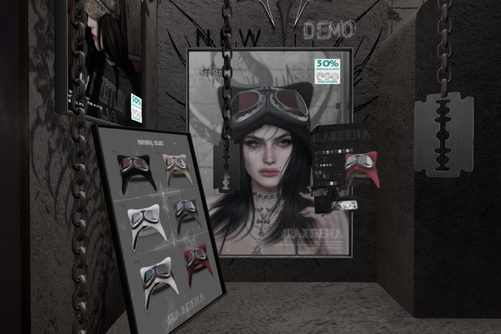 Marlena Aviator Hat, L$120 each/L$450 FP